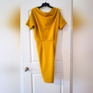 Mustard Colored Gabriel Union Dress